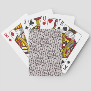 Sepia Kerstpatroon Pokerkaarten