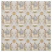 Sepia Knight Shield Stof (Swatch)