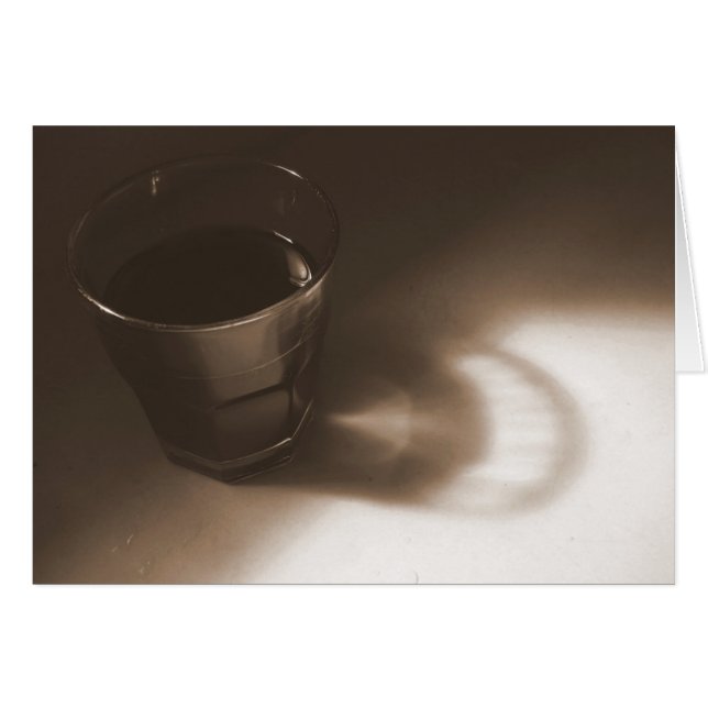 sepia koffieglas (Voorkant Horizontaal)