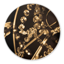 Sepia kristallen keramische knop