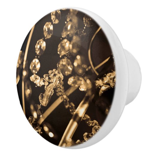 Sepia kristallen keramische knop (Rechts)