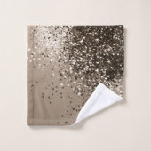 Sepia Lady Glitter #1 #shiny Bad Handdoek (Wasdoekje)