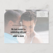  Sepia Las Vegas Foto de datum opslaan Aankondigingskaart (Achterkant)