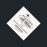 Sepia Las Vegas Welkomstbord Gepersonaliseerde bru Servetten<br><div class="desc">Gepersonaliseerde het om uw Huwelijk of Andere Viering/Gelegenheid/Gebeurtenis te passen vergt Papieren Servetten</div>