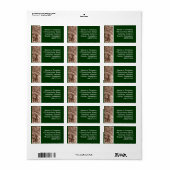 Sepia Leaves Etiket (Full Sheet)