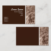 Sepia Leaves II Visitekaartje (Voorkant / Achterkant)