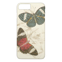 Sepia Leaves met kleurrijke Butterflies