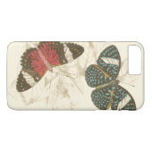 Sepia Leaves met kleurrijke Butterflies Case-Mate iPhone Case (Achterkant (Horizontaal))