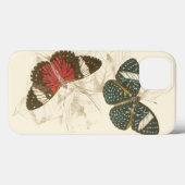 Sepia Leaves met kleurrijke Butterflies Case-Mate iPhone Case (Achterkant (horizontaal))