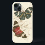 Sepia Leaves met kleurrijke Butterflies iPhone 13 Hoesje<br><div class="desc">De vleugels van deze kleurrijke vlinders staan prachtig uit tegen de sepiatinten van de handgetrokken bladeren in dit stuk. De fascinerende schoonheid van deze afdruk zou er geweldig uitzien in je huis. Koop vandaag nog een kopie!</div>