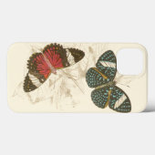 Sepia Leaves met kleurrijke Butterflies Case-Mate iPhone Case (Achterkant (horizontaal))