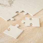 Sepia Leaves met kleurrijke Butterflies Legpuzzel (Zijkant)