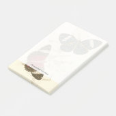 Sepia Leaves met kleurrijke Butterflies Post-it® Notes (Schuin)