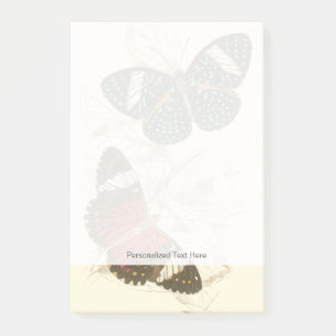 Sepia Leaves met kleurrijke Butterflies Post-it® Notes