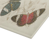 Sepia Leaves met kleurrijke Butterflies Snijplank (Hoek)