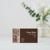 Sepia Leaves Visitekaartje (Staand voorkant)
