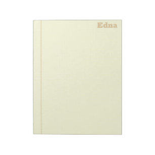 Sepia Legal Pad met naam nr. Lijnen Notitieblok