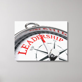 Sepia leiderschapskunstwerk canvas afdruk
