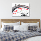 Sepia leiderschapskunstwerk canvas afdruk (Insitu (Slaapkamer))