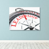 Sepia leiderschapskunstwerk canvas afdruk (Insitu (Houten vloer))