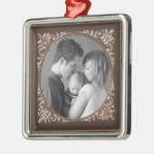 Sepia Lijst Metalen Ornament (Links)