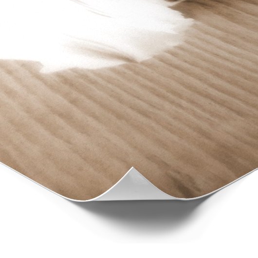 Sepia Lily Poster (Hoek)