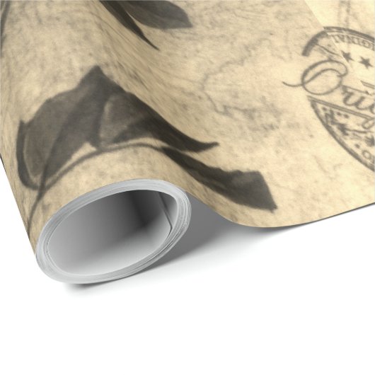 Sepia  Linen-pakpapier Cadeaupapier (Rol Hoek)