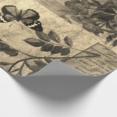 Sepia  Linen-pakpapier Cadeaupapier (Hoek)