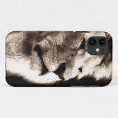 Sepia Lion Case-Mate iPhone Case (Achterkant (horizontaal))