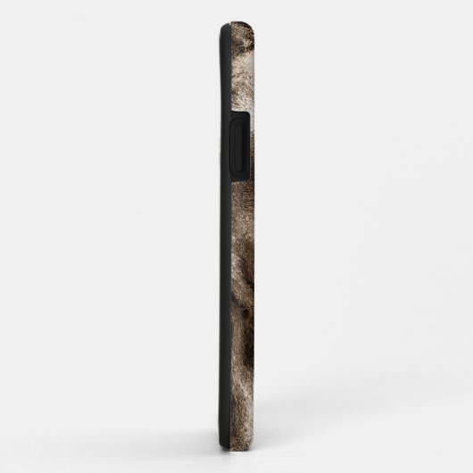 Sepia Lion Case-Mate iPhone Case (Achterkant/rechts)