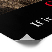 Sepia Lion Motivatie uitdaging Poster (Hoek)