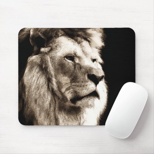 Sepia Lion Muismat (Met muis)