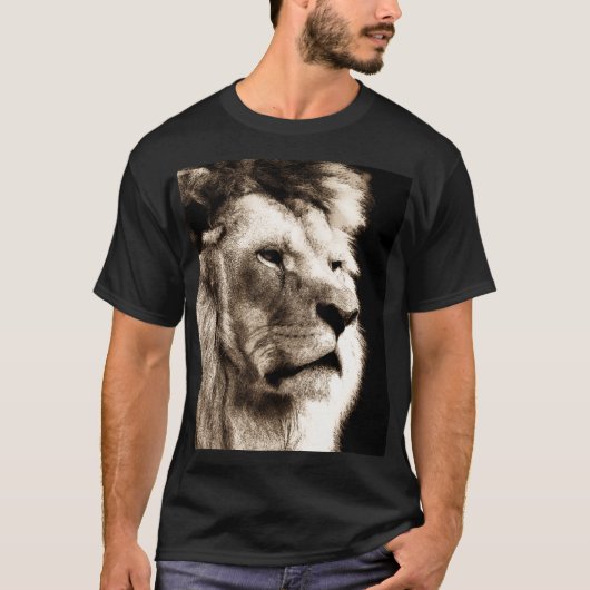 Sepia Lion T-shirt (Voorkant)