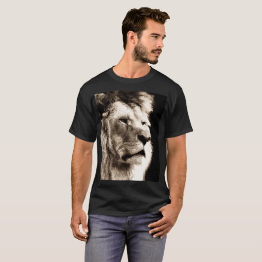 Sepia Lion T-shirt (Voorkant volledig)