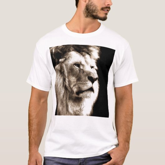Sepia Lion T-shirt (Voorkant)