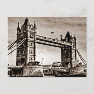 Sepia London Tower Bridge Briefkaart