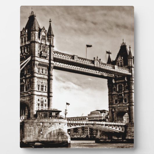  Sepia London Tower Bridge Fotoplaat (Voorkant)