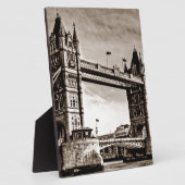  Sepia London Tower Bridge Fotoplaat (Zijkant)