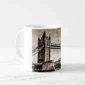 Sepia London Tower Bridge Koffiemok (Voorkant links)