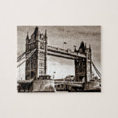  Sepia London Tower Bridge Legpuzzel (Horizontaal)