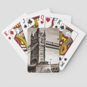  Sepia London Tower Bridge Speelkaarten (Achterkant)
