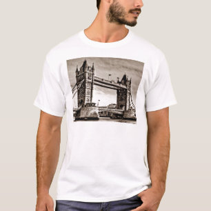Sepia London Tower Bridge T-shirt