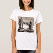  Sepia London Tower Bridge T-shirt (Voorkant)