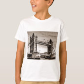  Sepia London Tower Bridge T-shirt (Voorkant)