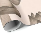 Sepia Lotus-inpakpapier Cadeaupapier (Rol Hoek)