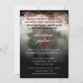 Sepia Maan Begraafplaats Droom Halloween Feest Uit Kaart (Achterkant)