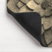 Sepia Mandala Art Geweven Bloem Muismat (Hoek)