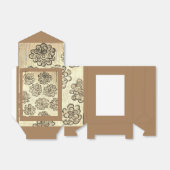 Sepia Marigolds Bedankdoosjes (Uitgevouwen)