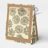 Sepia Marigolds Bedankdoosjes (Achterkant)