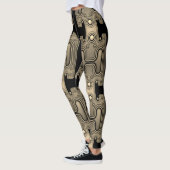 Sepia Mechanische Android Futuristische Robot Leggings (Links)